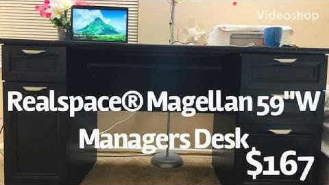 Realspace Magellan 59" w Managers Desk Espresso Review