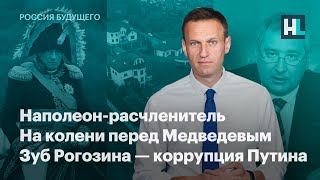 Наполеон-расчленитель, на колени перед Медведевым, зуб Рогозина — коррупция Путина