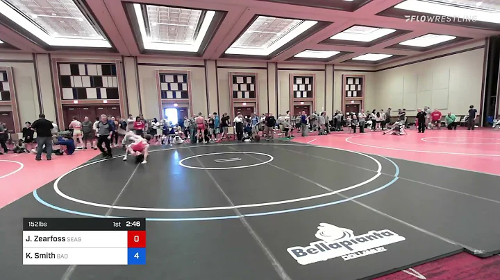 152 Lbs Round Of 32 - Jacob Zearfoss, Seagull Wres...