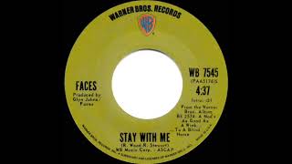 1972 HITS ARCHIVE: Stay With Me - Faces (Rod Stewart) (stereo 45)