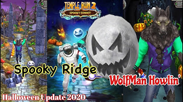 Temple Run 2 New Map Spooky Ridge With Wolfman Howlin | Temple Run 2 Halloween Update 2020