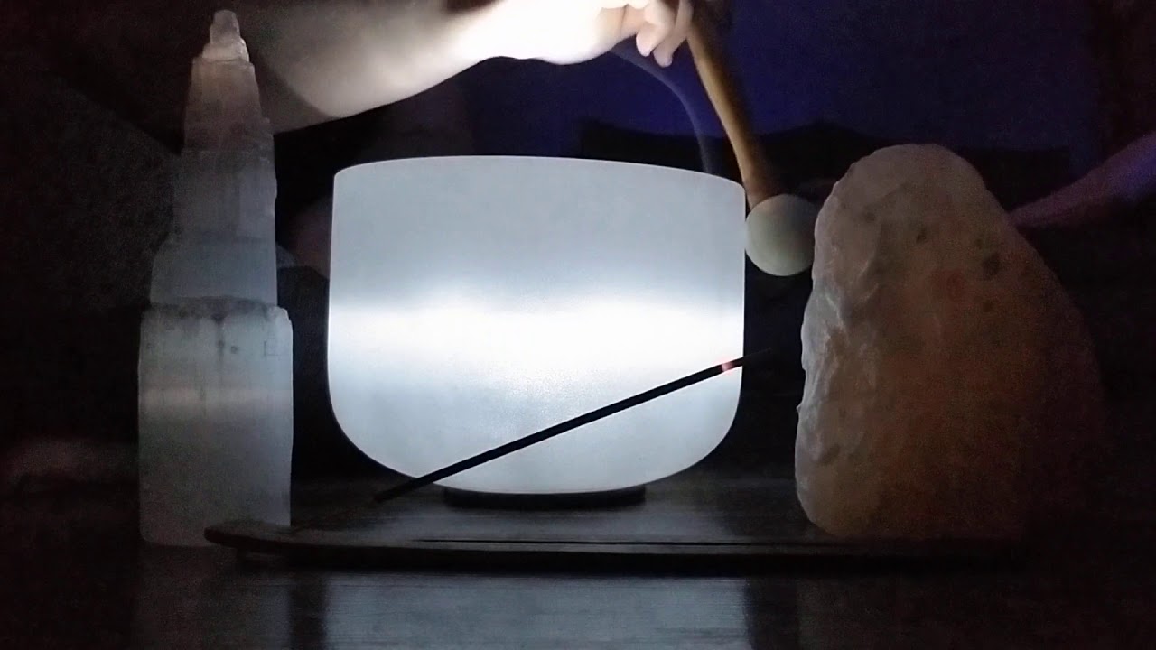 Crystal singing bowl C note 8in 440hz YouTube