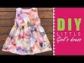 How to sew a basic girl's dress | DRESSMAKING