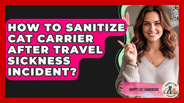 How To Sanitize Cat Carrier After Travel Sickness Incident? - Happy Cat Handbook