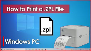 How to Print a .ZPL File on Windows for High Quality &amp; Faster Printing Shipping Label, Zebra &amp; other