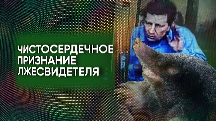 Дело Сергея Фургала. Свидетель Крот (Евгений Баталов)