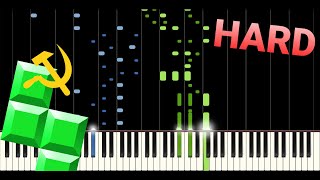RUSH TETRIS but its PLAYABLE - Piano Tutorial