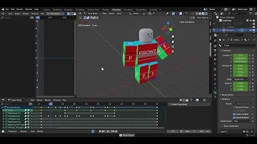 My first Blender Roblox animation.