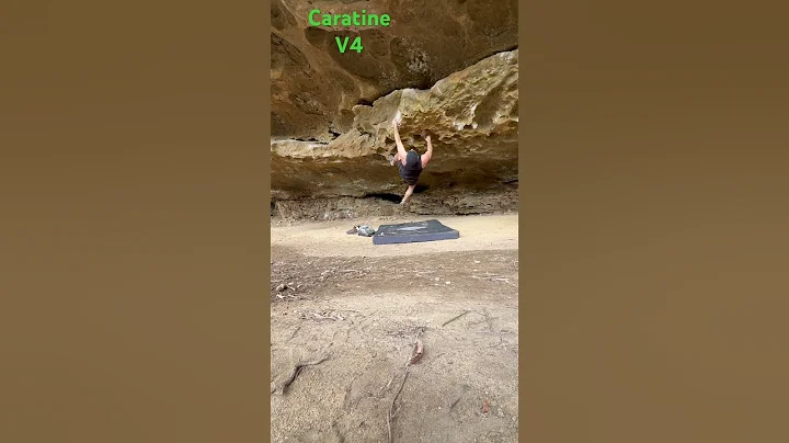 Bouldering The Red River Gorge Kentucky. Caratine V4 #climbing #bouldering #redrivergorge