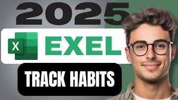 Habit Tracker Excel Tutorial.. STEP BY STEP (2025)