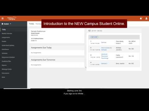 Introduction to the New Infinite Campus Student Portal