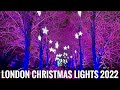 London Best Christmas Lights 2022 | Christmas Lights Show in London | London City virtual Walk