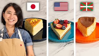 Japanese vs. Basque vs. American Cheesecake