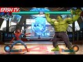 Spider-Man & Iron Man vs Hulk & Doctor Strange (Hardest AI) - Marvel vs Capcom: Infinite
