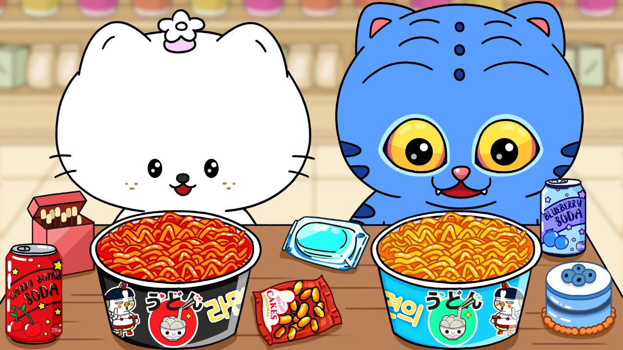 Mizu and Derpy's convenience store mukbang | ASMR Animation