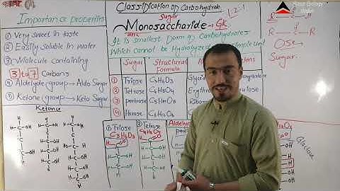 Monosaccharide,and Classification of carbohydrate full detail lecture in Hindi and Urdu by Azaz.