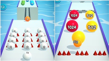 Ball Run 2048 🎱😷 - All Levels Gameplays  Android, iOS part 143
