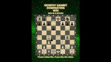Morphy Gambit | Dominating Win | Chess Openings | Chess Tricks