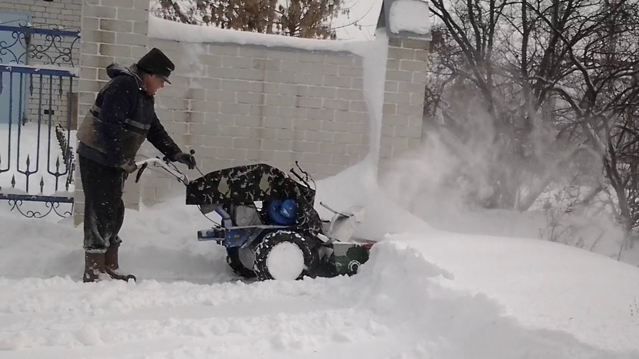 снегоуборщик для мотоблока НЕВА - YouTube