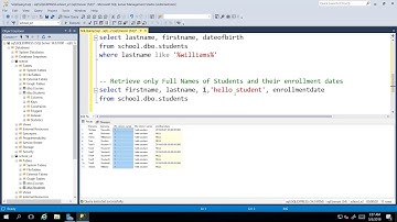 More Advanced Select Queries Part 1 | Microsoft SQL Server 2017 for Everyone