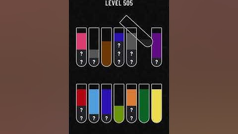 water sort puzzle level 505