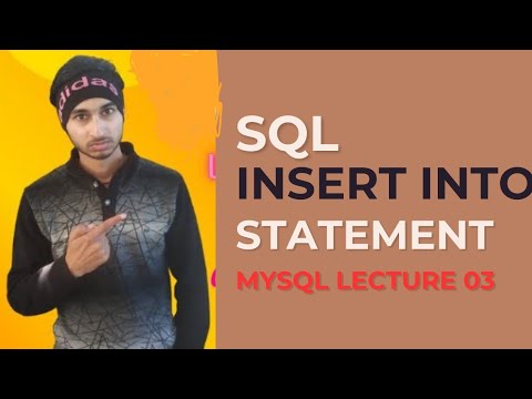 MySQL lecture 03 | insert into statement | #sql #database #mysql - YouTube