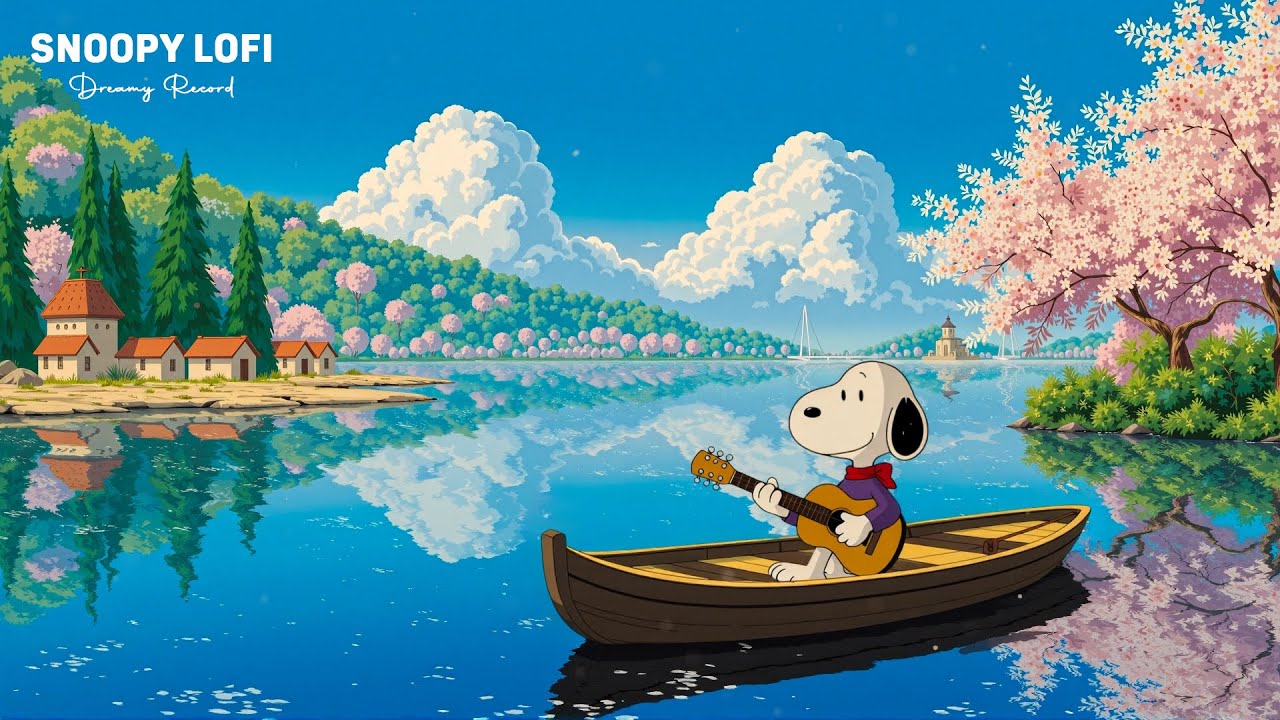 Spring Lofi Vibes 🌸Lofi Hiphop Playlist for Study, Work, and Relaxation ~ Chill with Snoopy