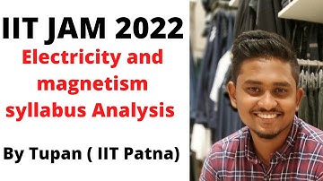 IIT JAM 2022 || Electricity and magnetism syllabus Analysis || important topics || Tupan(IIT Patna)