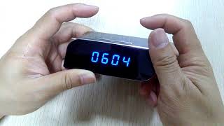 Clock hidden camera instructional video