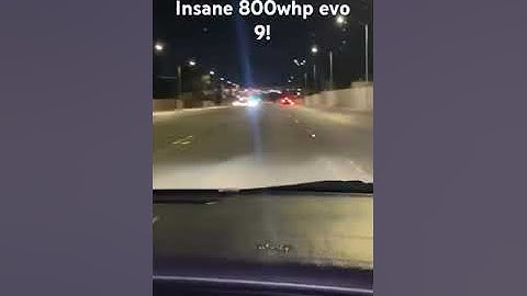 800whp evo 9 rips!