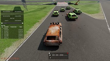 BeamNG - Hot Lapping A/I app on Hirochi Raceway...