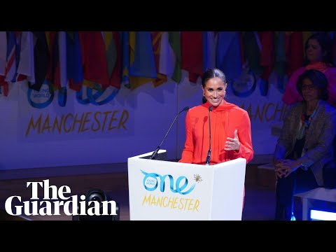 Meghan in first UK speech since she left royal duties: 'Very nice to be back'