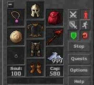 Using Cheat Engine in Tibia.