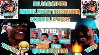 Dababy, megan thee stallion, yk osiris & lil mosey's 2019 xxl freshman
cypher - reaction reupload