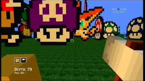 Update Of My Total Miner Pixel Art World!!!!!!!!!!!