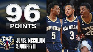 Herbert Jones (35), CJ McCollum (31) & Trey Murphy III(30) Combine For 96 PTS In Pelicans W!