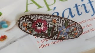 프랑스자수 헤어핀 만들기 │ Hand Embroidery Hairpin │ How To  Make DIY Crafts Tutorial