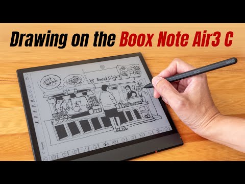 Drawing on Onyx Boox Note Air3 C 