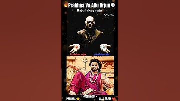 Prabhas Vs Allu Arjun #prabhas #salaar #alluarjun #pushpa #movie #music #song #ytshorts #shorts