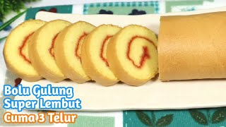 CHEAP & SUPER SOFT ROLLING CAKE! (with only 3 eggs)