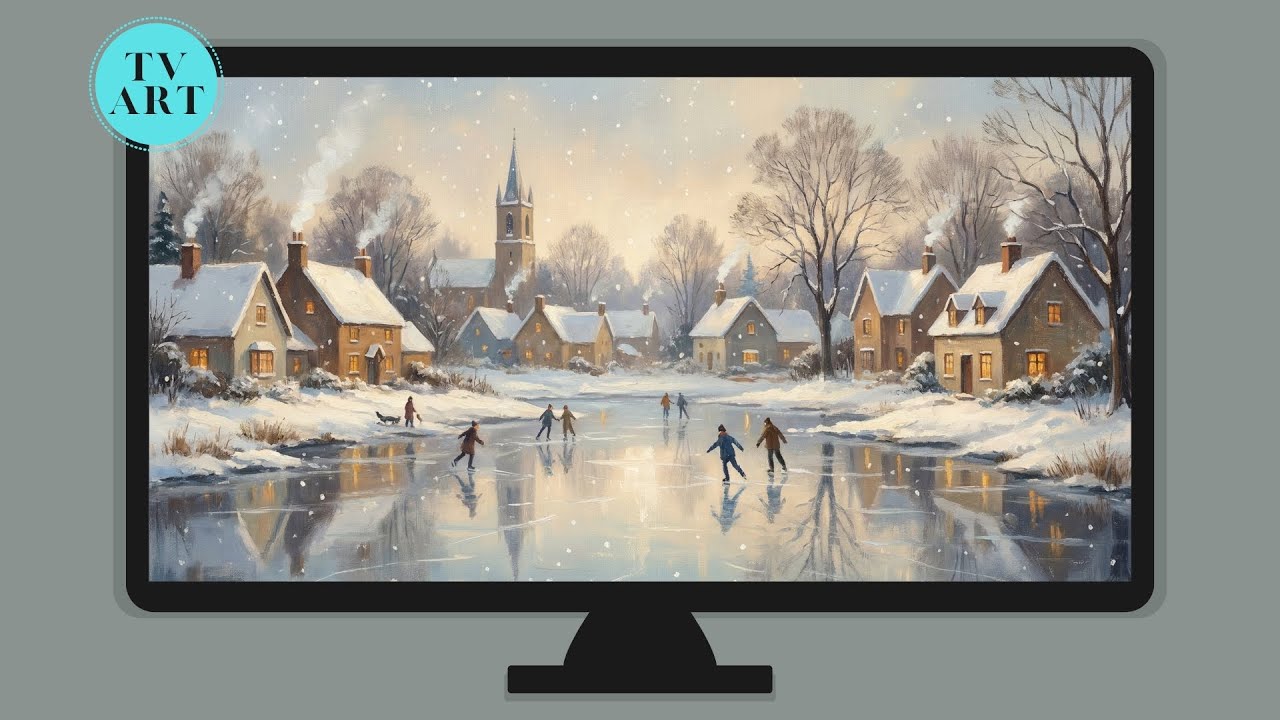 Timeless Oil Painting Landscape | Calm Ambient Art for TV