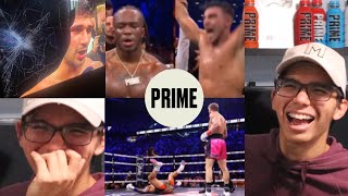 PRIME REACTS TO KSI&#39;s FIRST LOSS (MISFITS PRIME CARD)