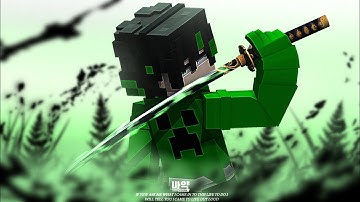 [ template render minecraft prisma 3D ] (tema solo Light green samurai)