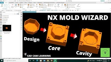 Nx mold wizard | core & cavity  | without mold wizard tutorial | cad cam learning