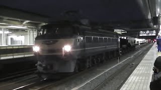 京都鉄道博物館展示返却回送 EF66-27+シキ800 9862ﾚ 2019.11.27