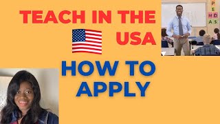 #TEACHING OPPORTUNITY IN THE #USA