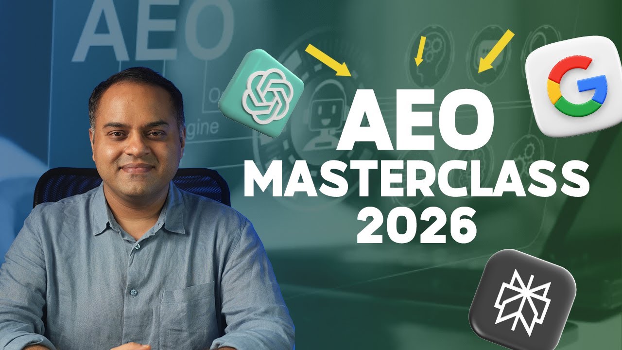 AEO Masterclass. 5 Steps to Make AI Answer Engines Recommend Your Brand.