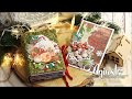 Обзор новогоднего миника с поп-ап элементами и открытки
