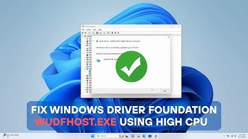 Fix High CPU Usage by Windows Driver Foundation (wudfhost.exe) on Windows 11/10!