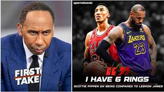 FIRST TAKE | Stephen A Responds to Scottie Pippen Comparing Himself to LeBron James